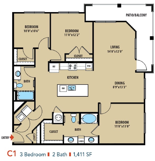 C1 floorplan layout