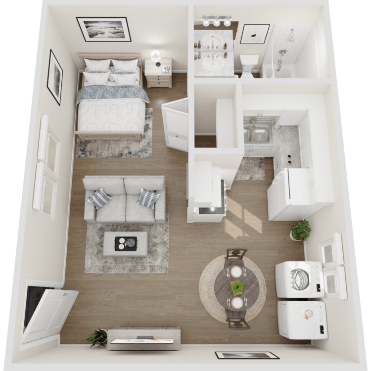 Studio 2 floorplan layout