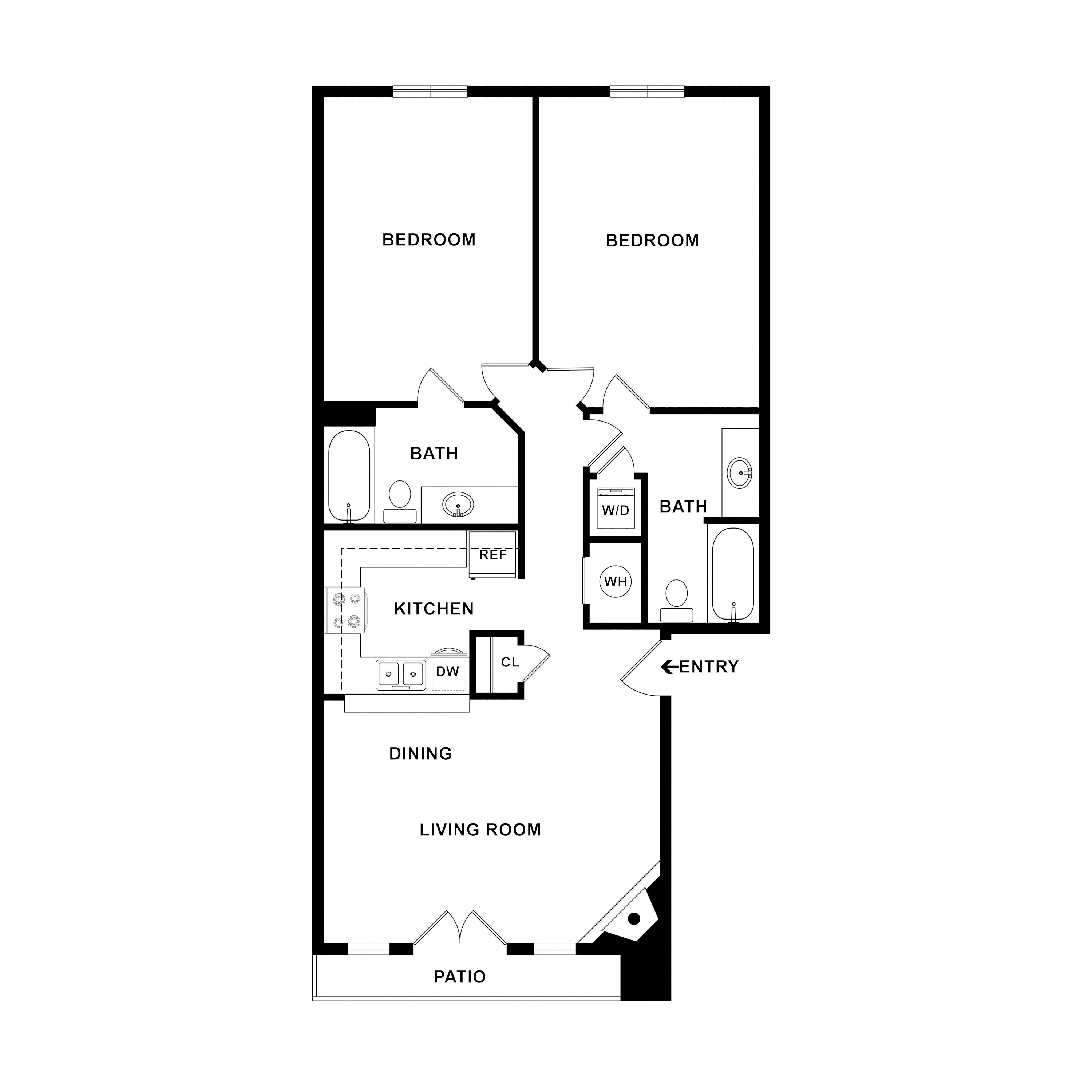 2x2 floorplan layout