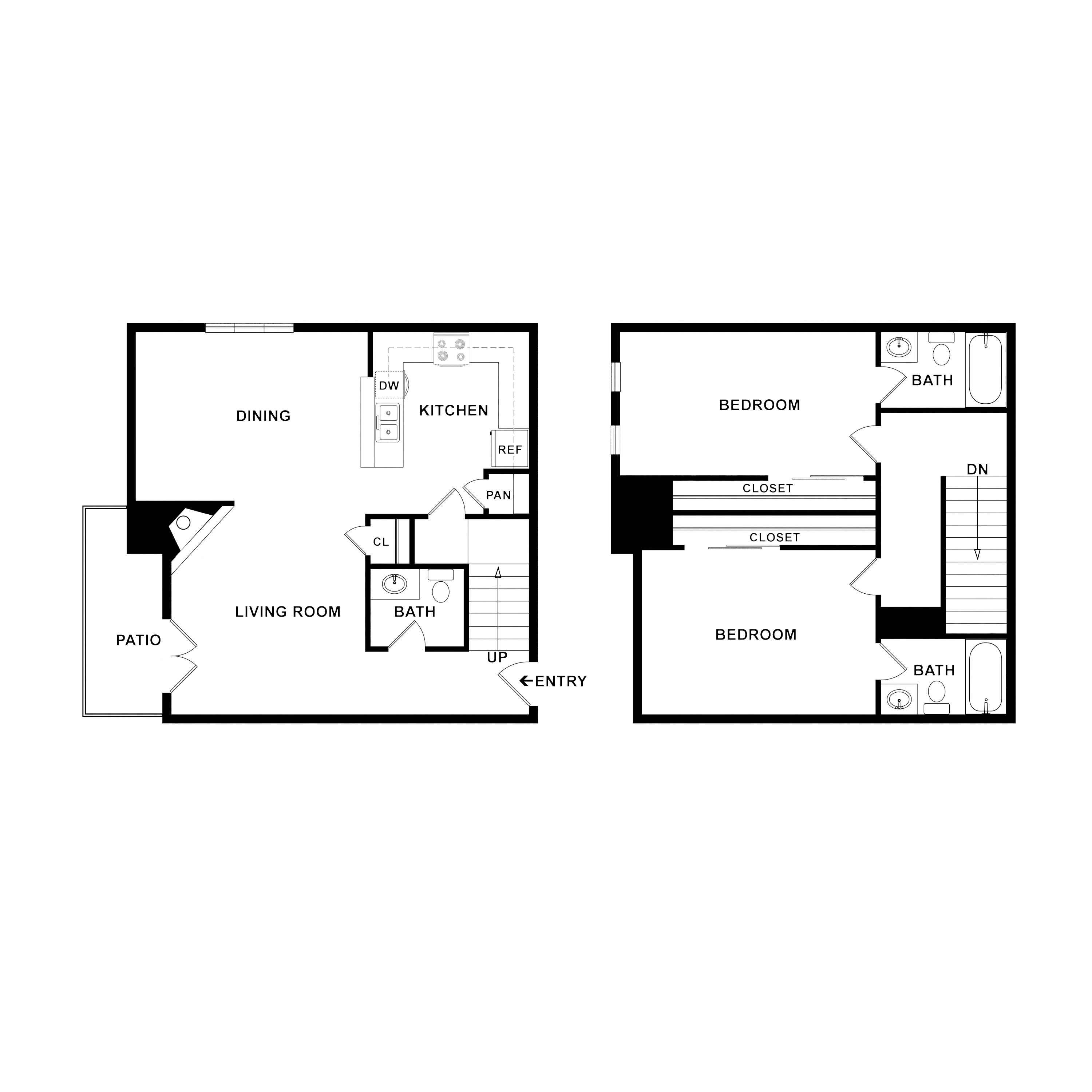 2x2-1\/2 floorplan layout