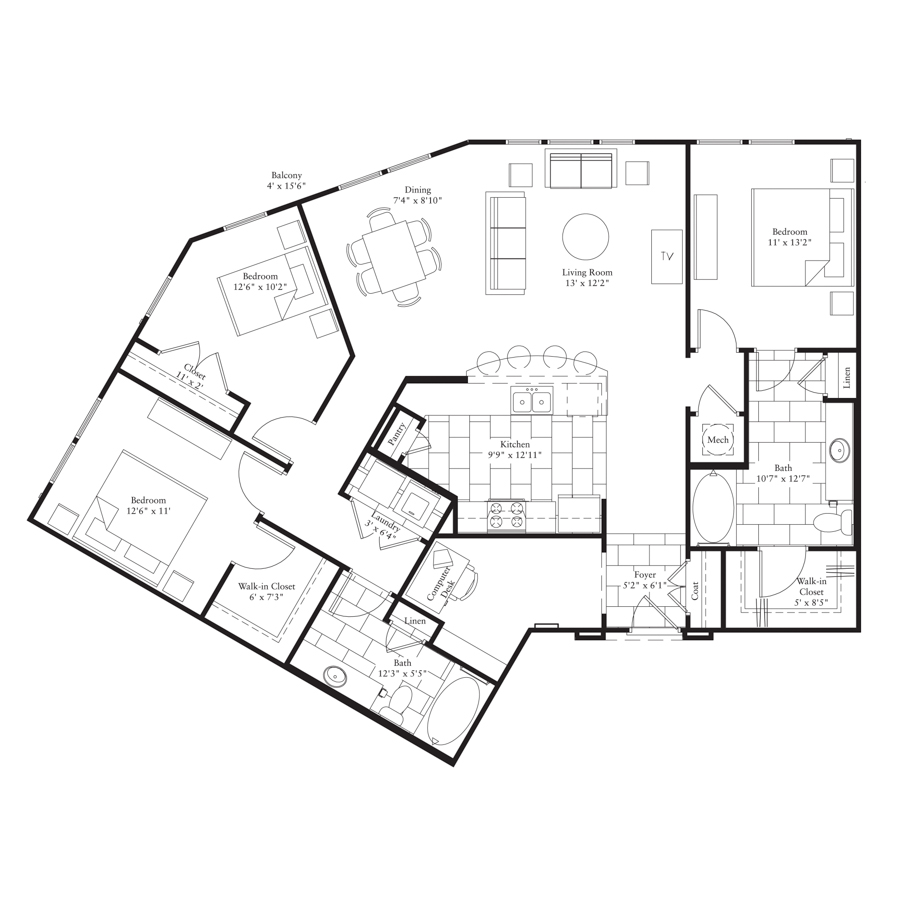 C2 floorplan layout