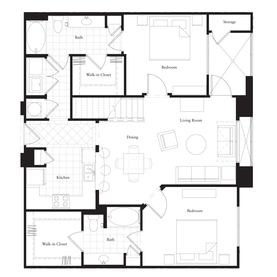 B3-Affordable floorplan layout