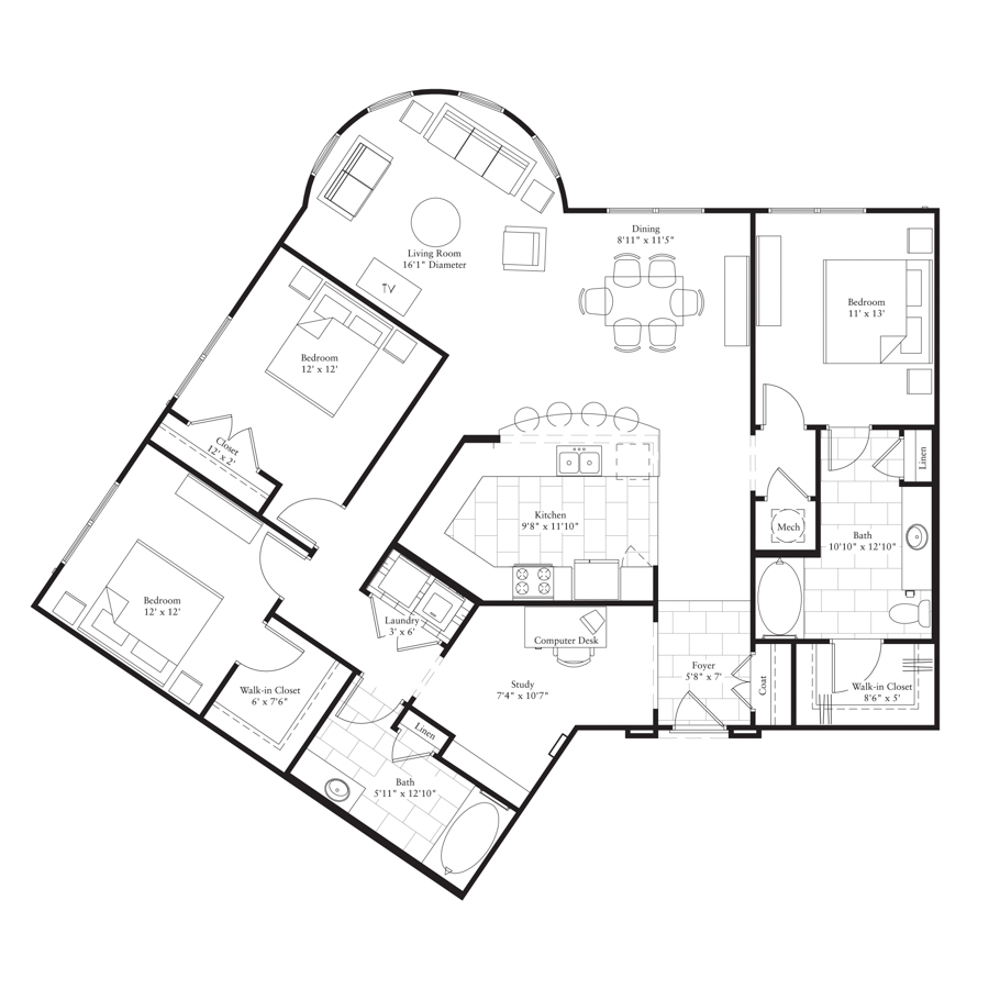 C5-Affordable floorplan layout