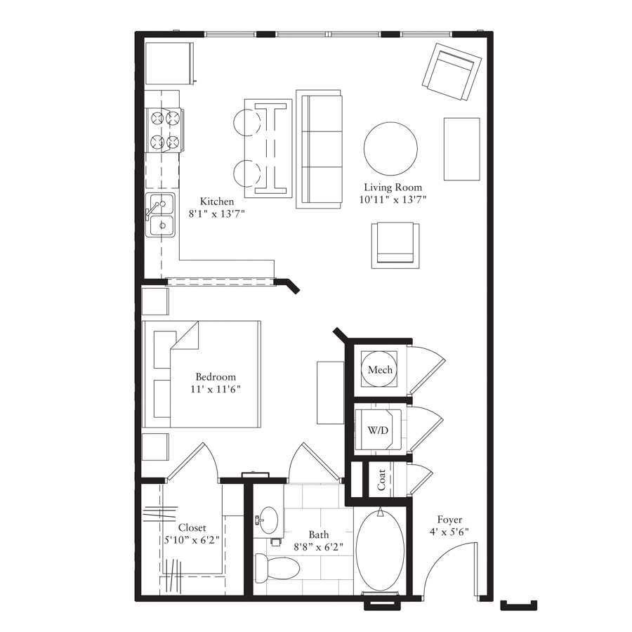 A1-Affordable floorplan layout