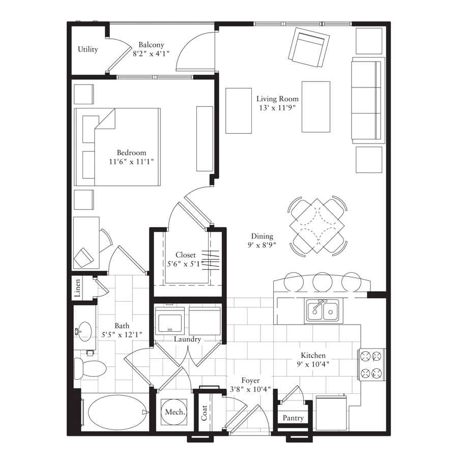 A2 floorplan layout