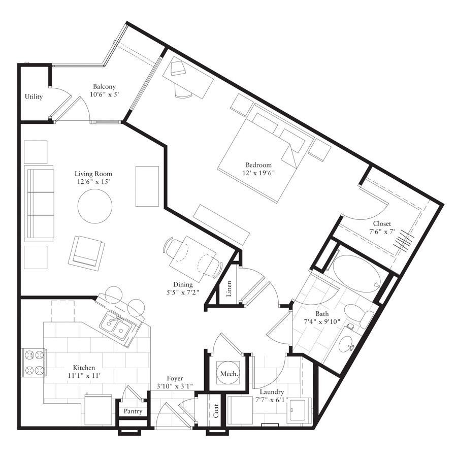 A10 floorplan layout