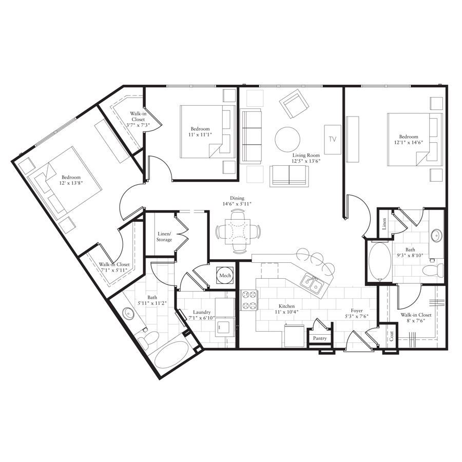 C1 floorplan layout