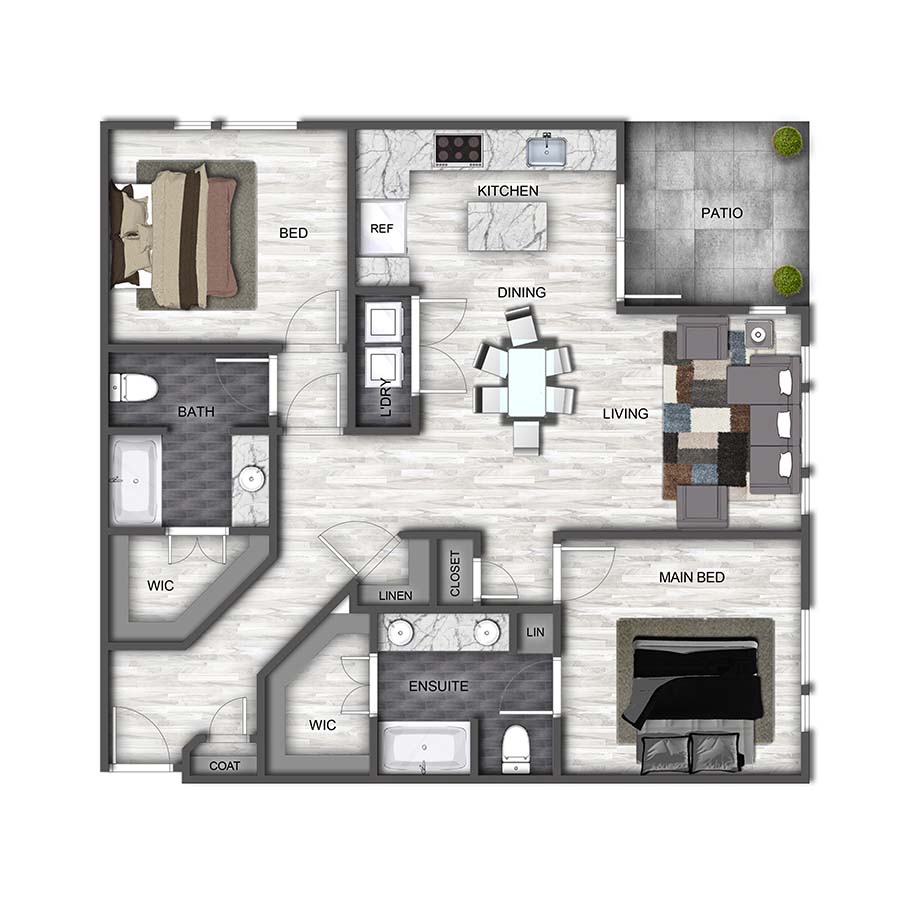 B2 floorplan layout