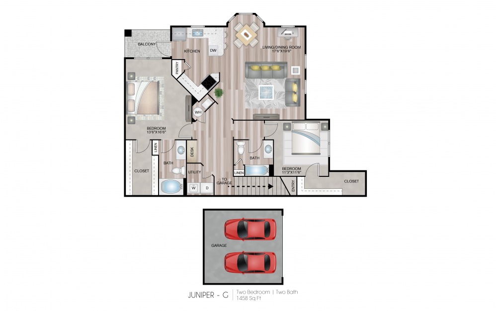 Juniper-G floorplan layout