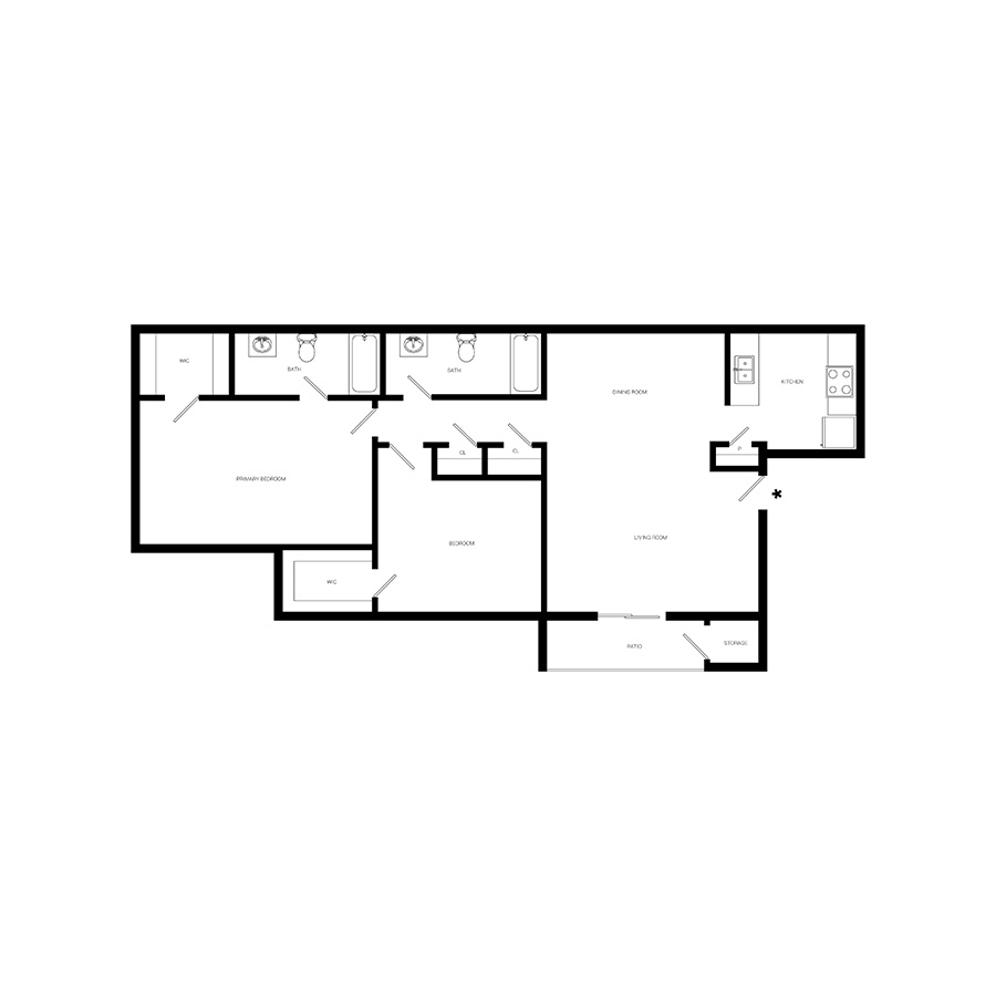 Aria floorplan layout
