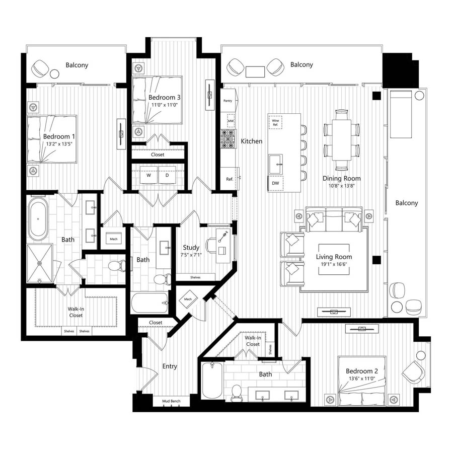 C3 floorplan layout