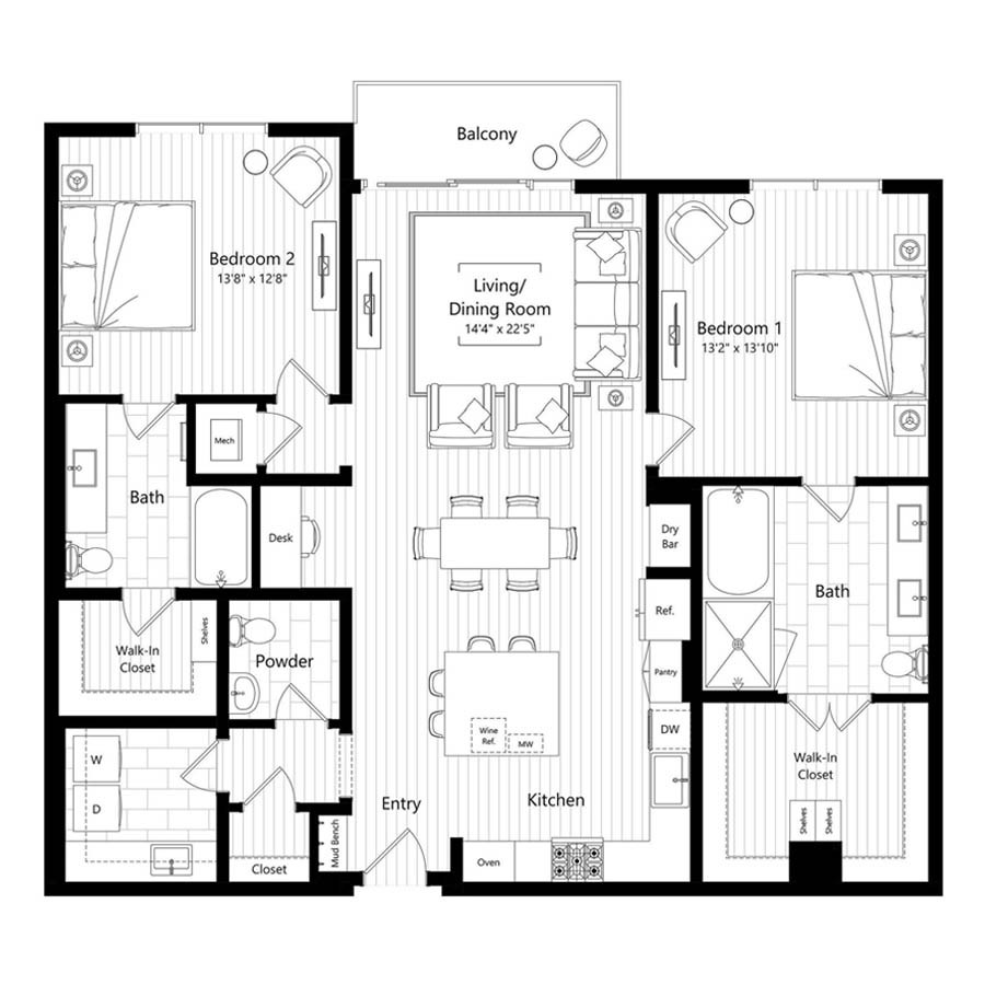 B6 floorplan layout