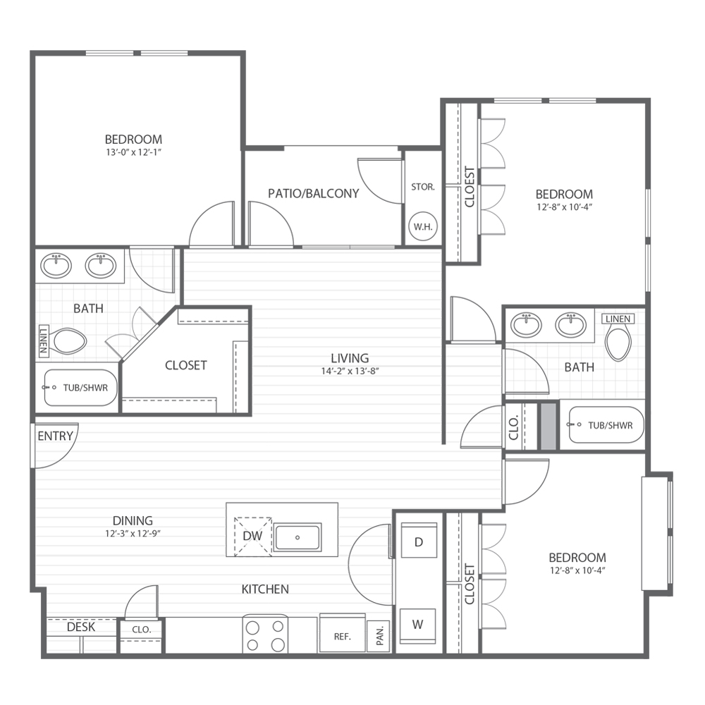 C1 floorplan layout