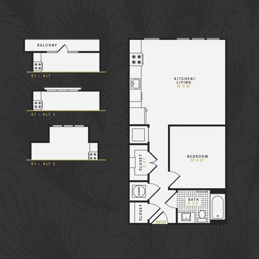 E1 - ALT 3 floorplan layout