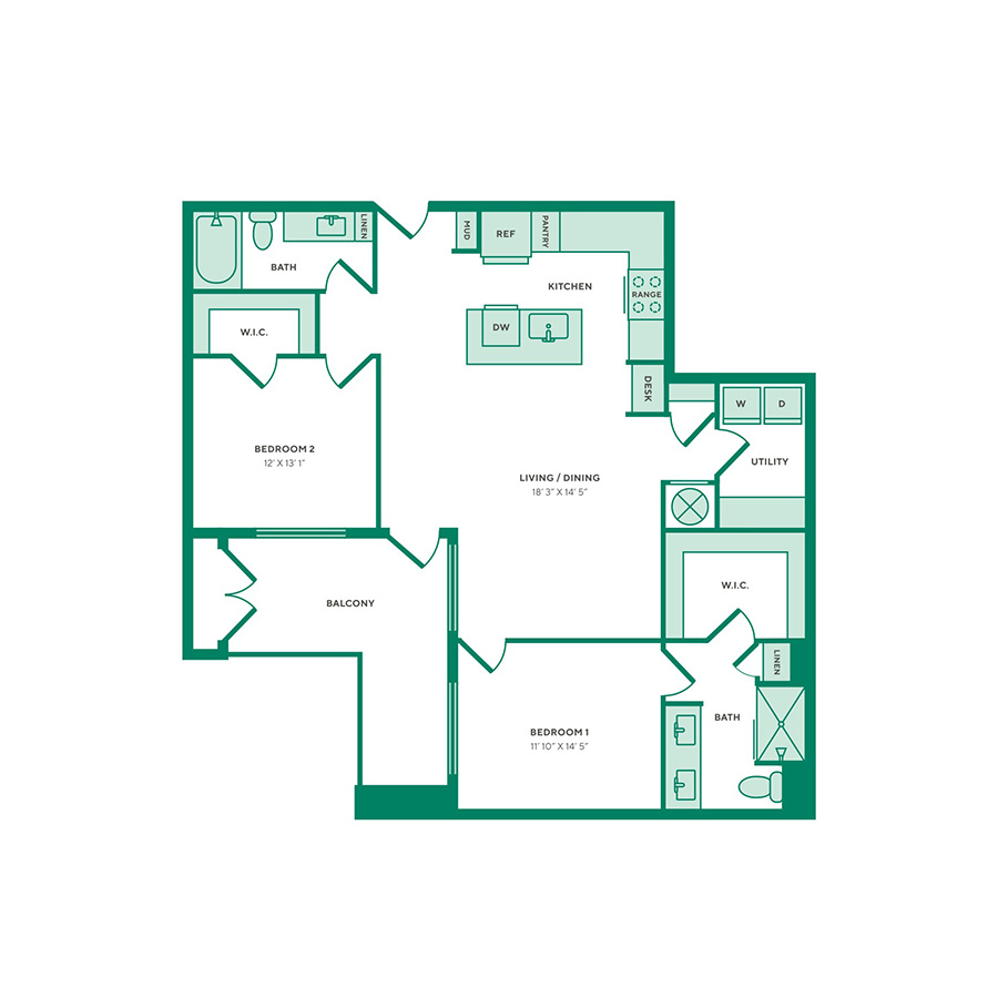 Ethereal floorplan layout