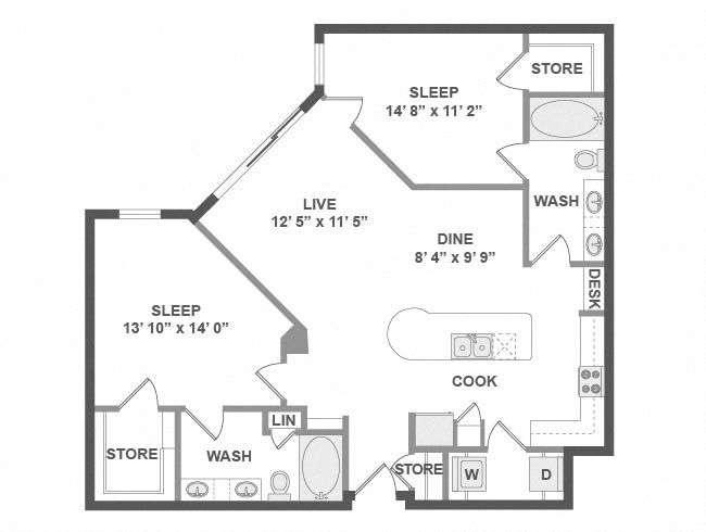 B3 floorplan layout