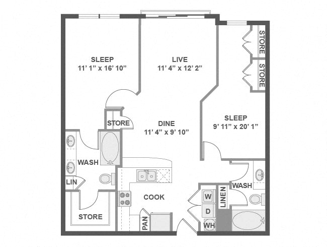 B1 floorplan layout