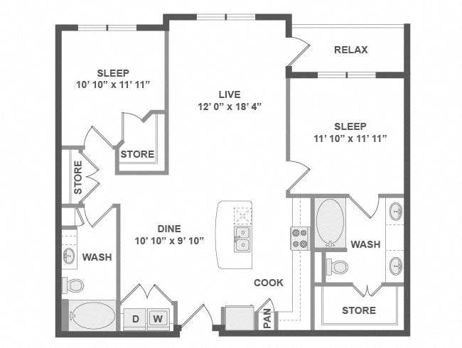 B2 floorplan layout
