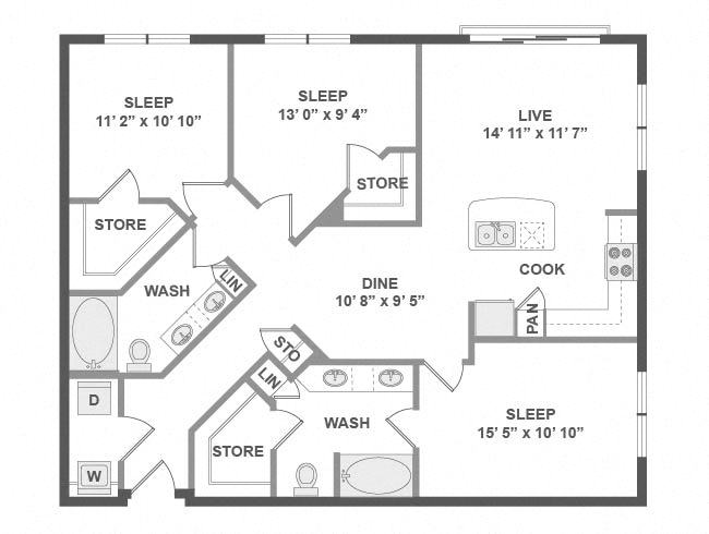 C1 floorplan layout