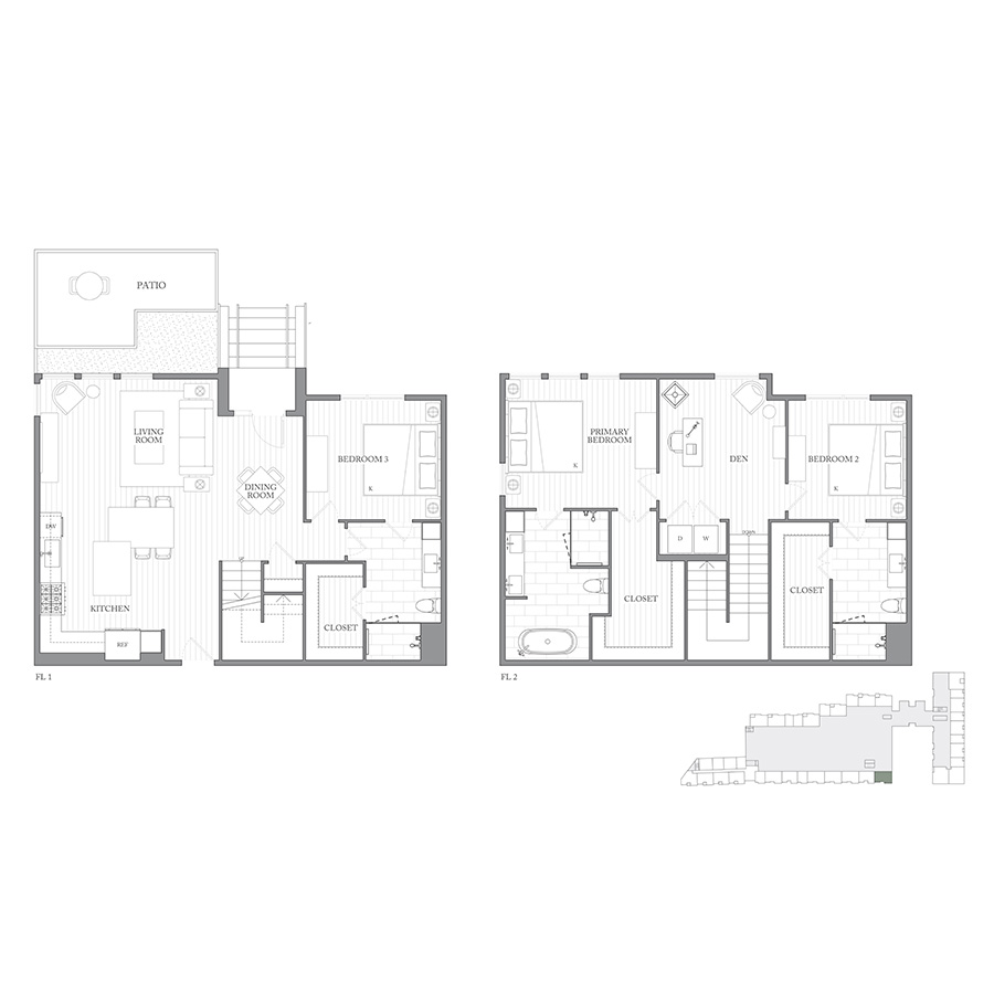 Townhouse 3L floorplan layout