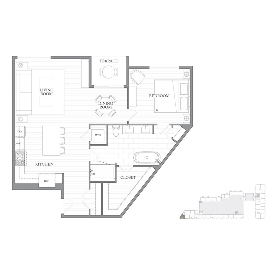 Residence 1Z floorplan layout