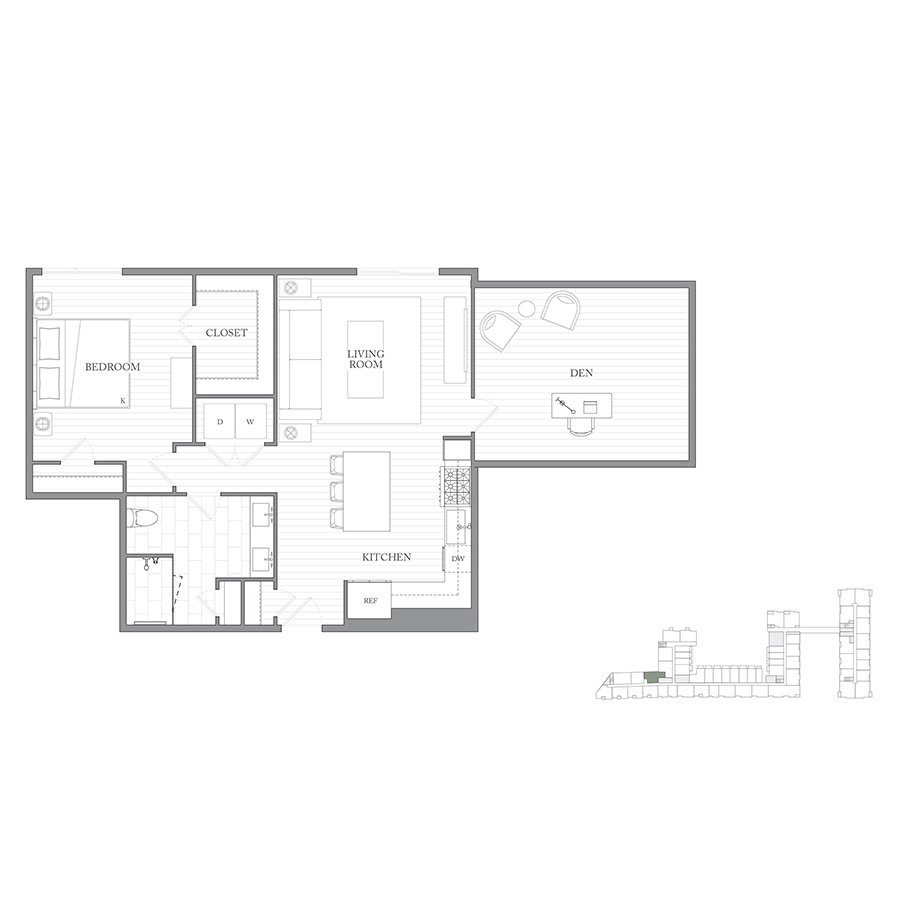 Residence 1Y floorplan layout