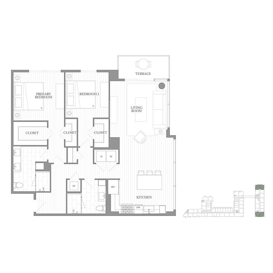 Residence 2D floorplan layout