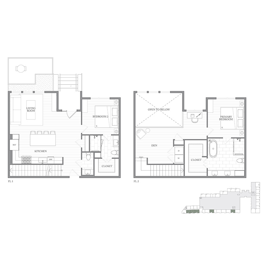 Townhouse 2M floorplan layout