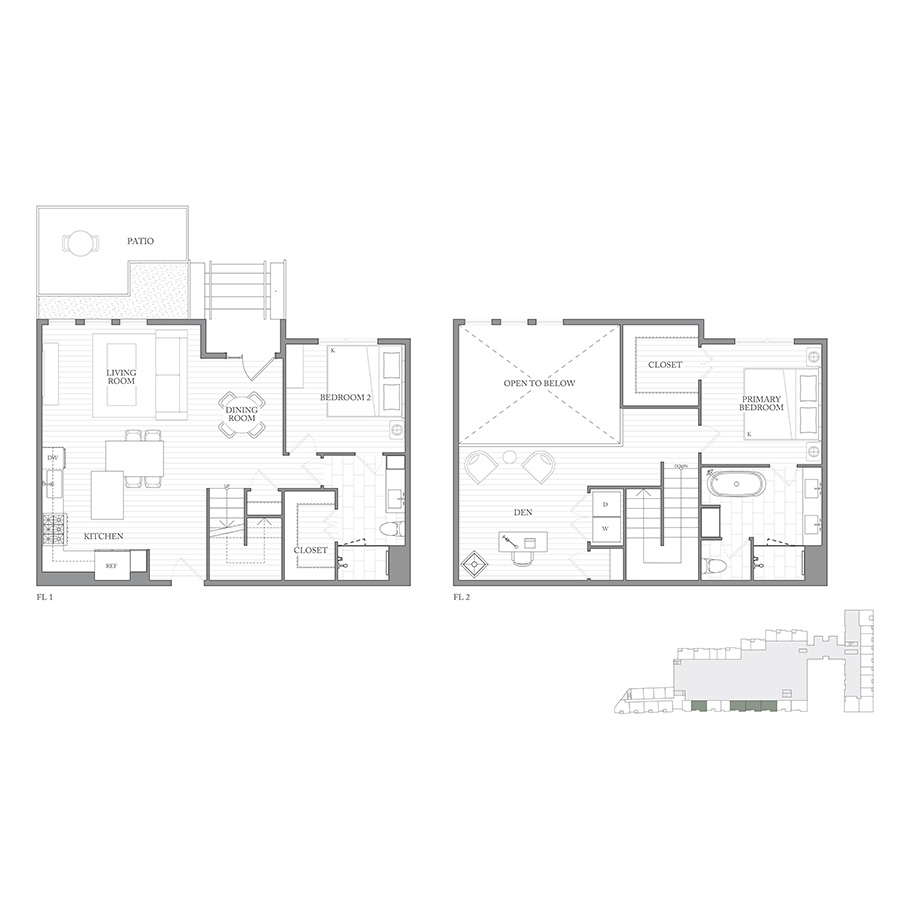 Townhouse 2N floorplan layout