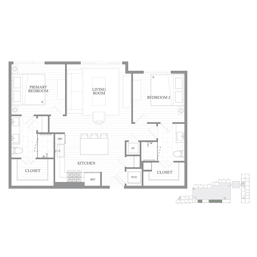 Residence 2Q floorplan layout