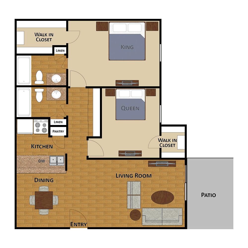 E10 Oak floorplan layout