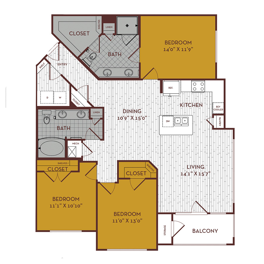 D1 floorplan layout