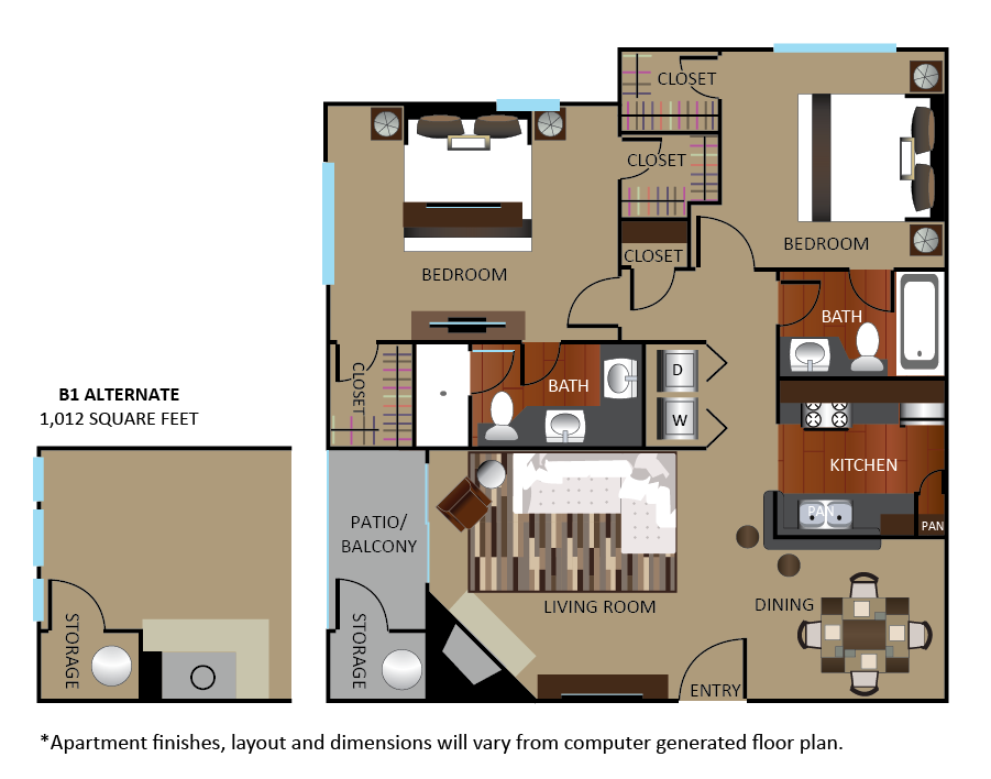 1G floorplan layout
