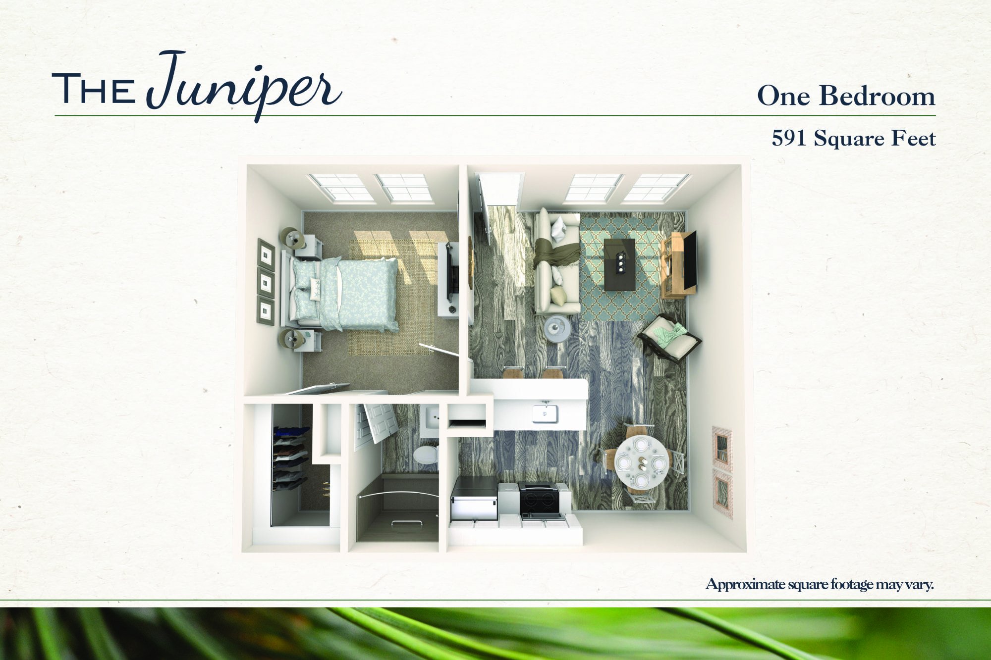 A2 - 1x1 Classic floorplan layout
