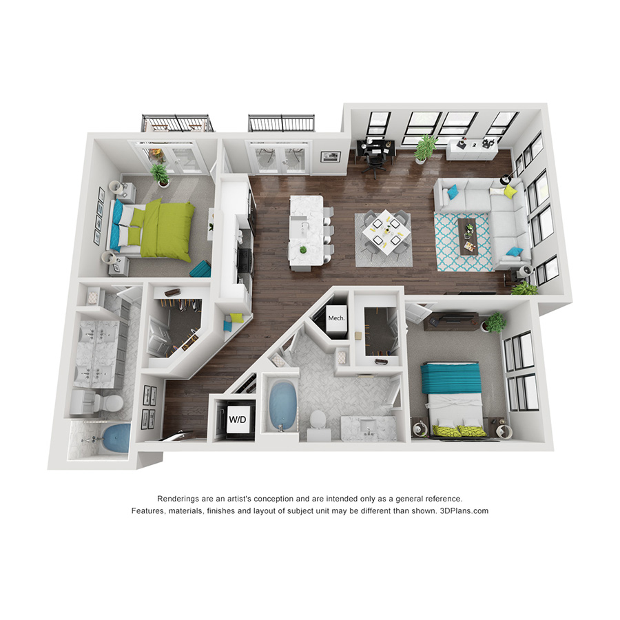Upper Kirby floorplan layout