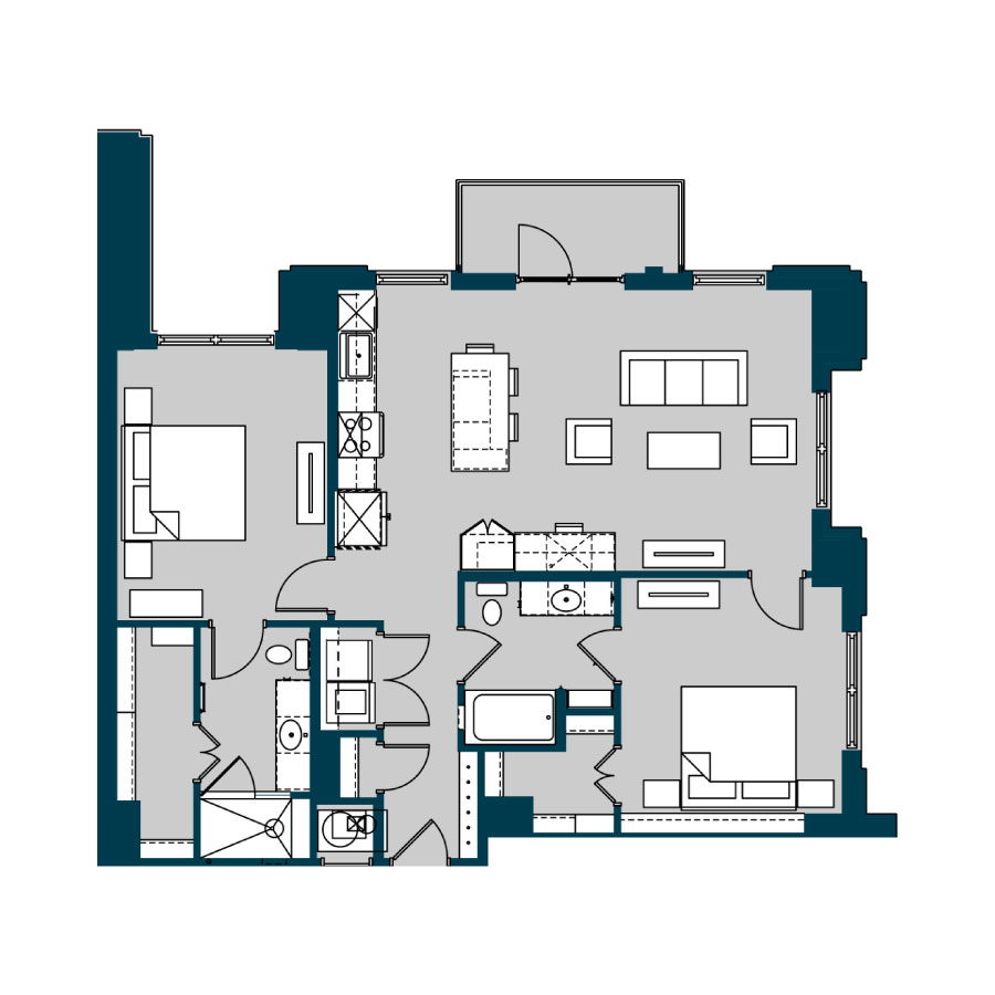 B2 floorplan layout