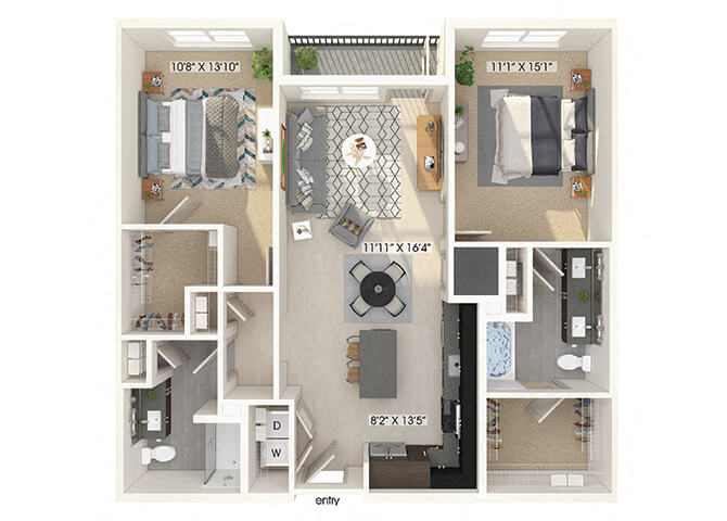 B2 floorplan layout