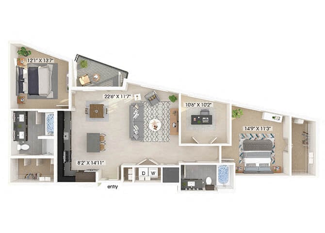 B8D floorplan layout