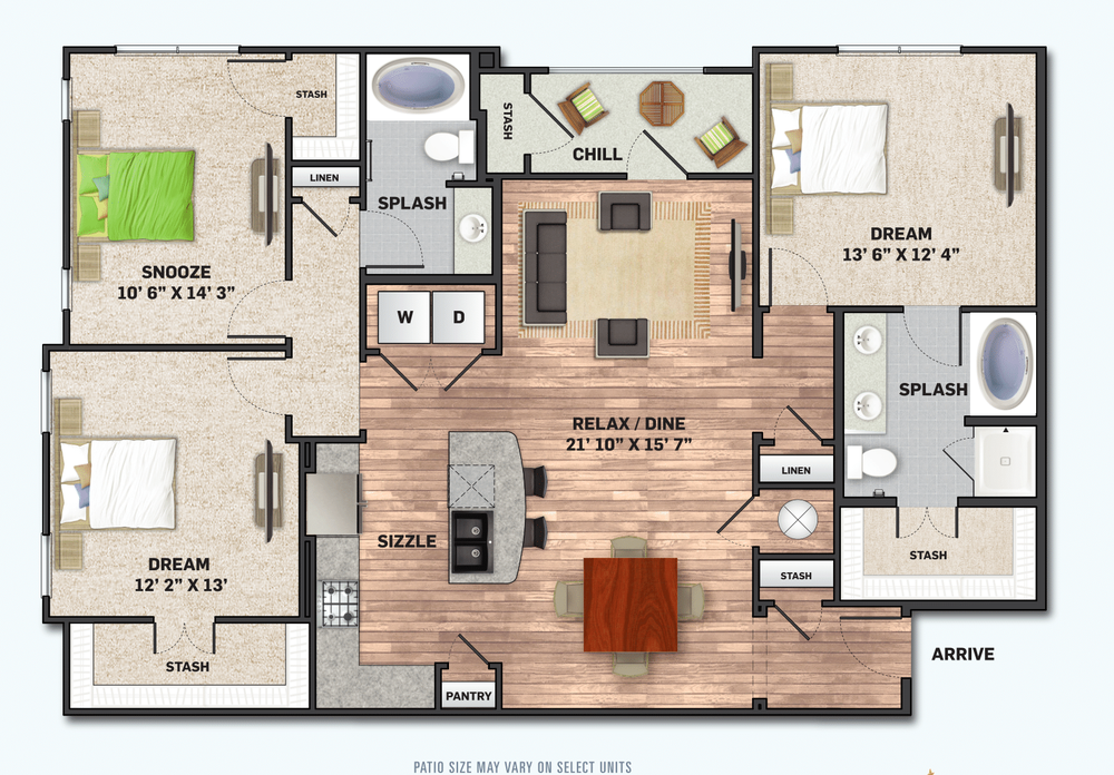 C2A floorplan layout