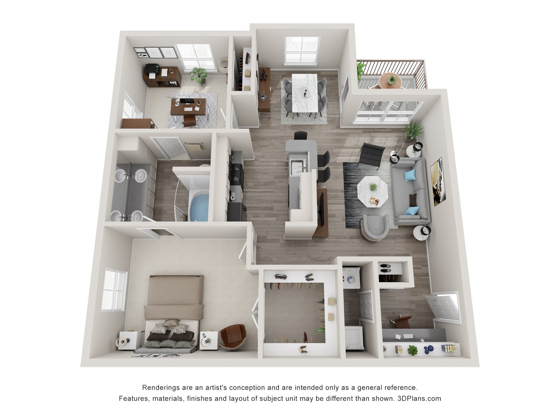 B floorplan layout