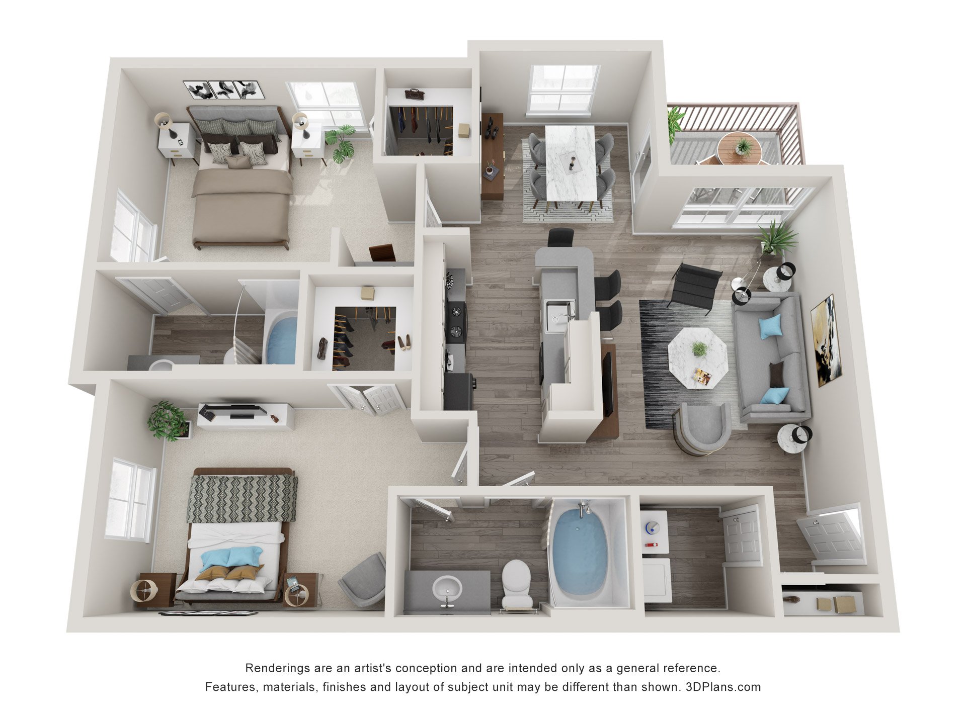 B2R floorplan layout