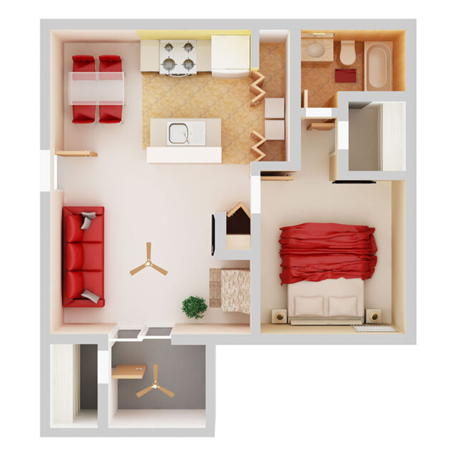 A2-U floorplan layout