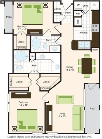 E floorplan layout