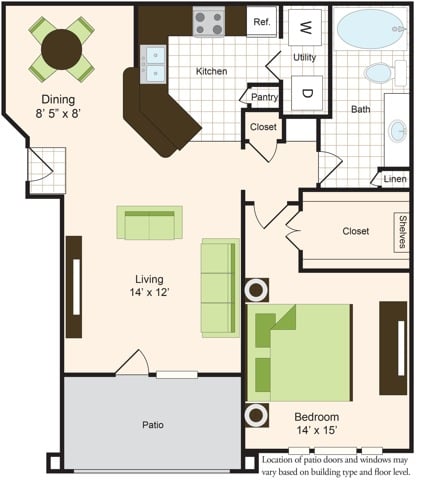 A floorplan layout