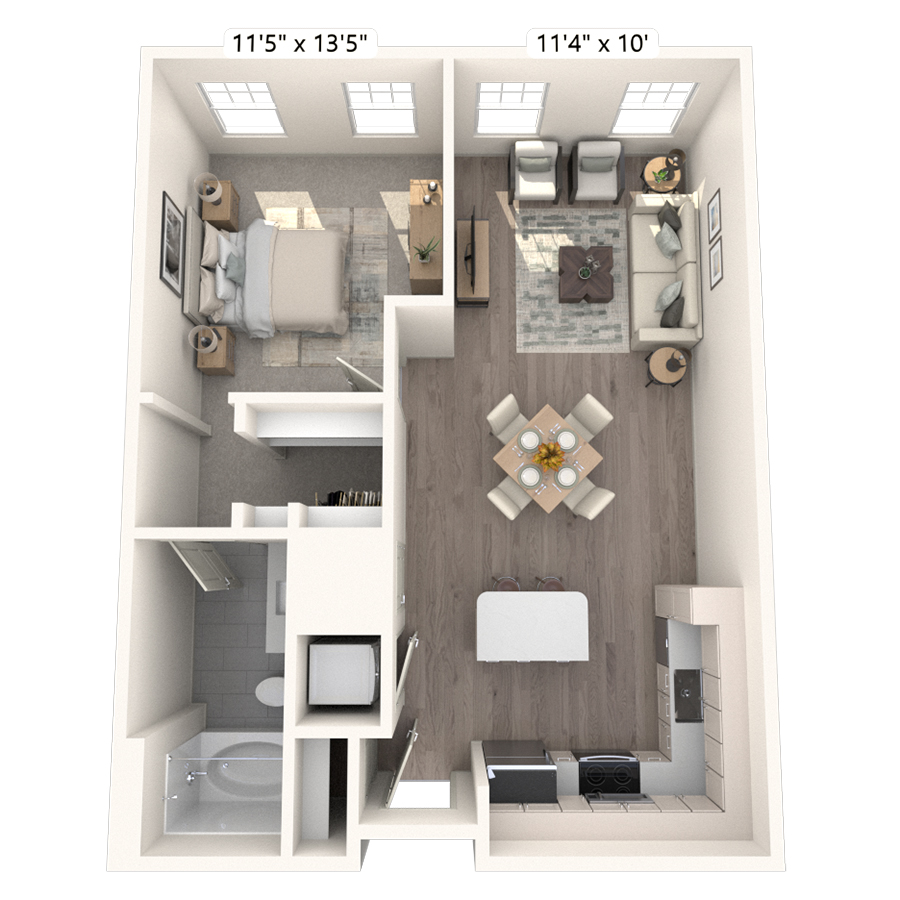 A1 floorplan layout