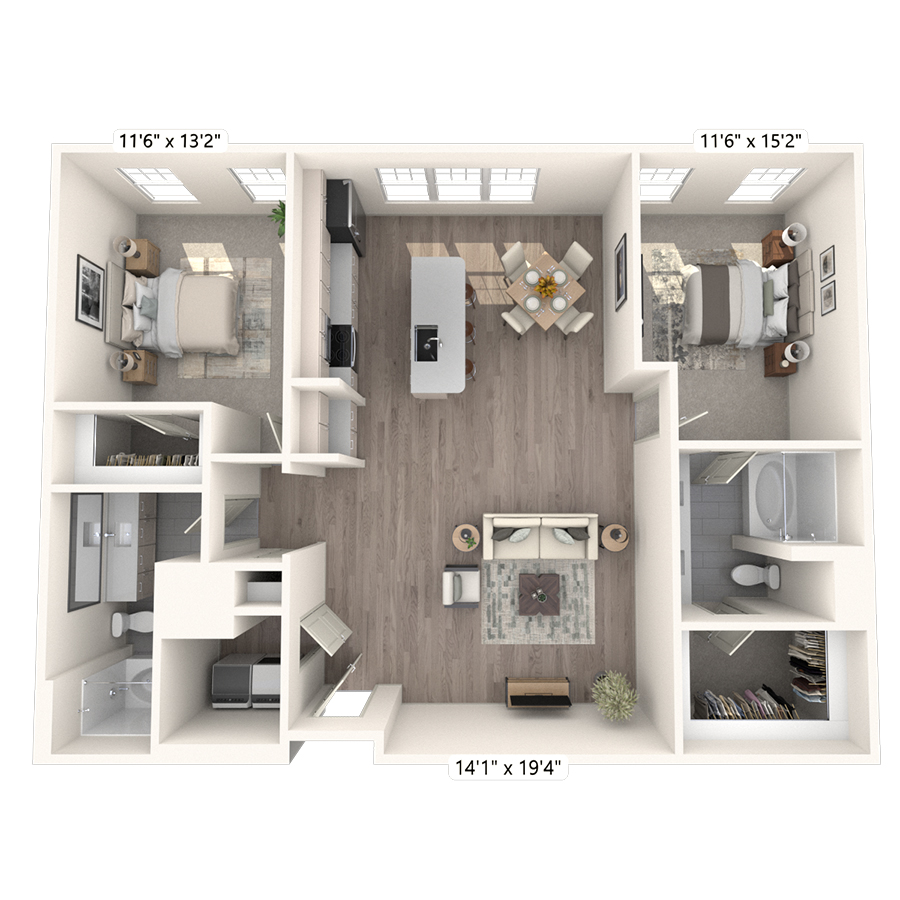 B2 floorplan layout