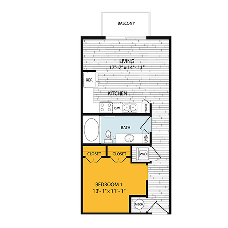 A1B floorplan layout