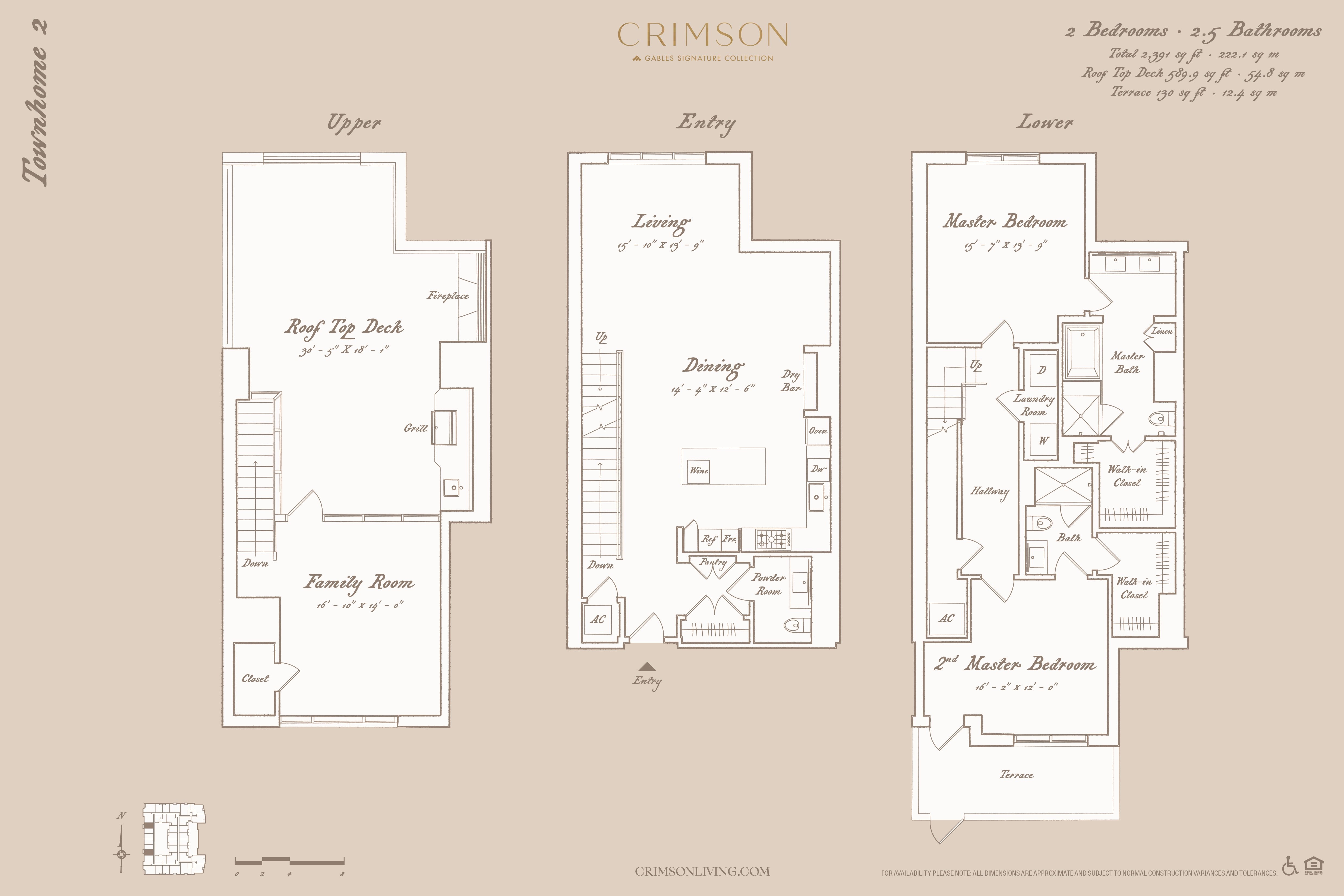 Townhome 2 with study floorplan layout