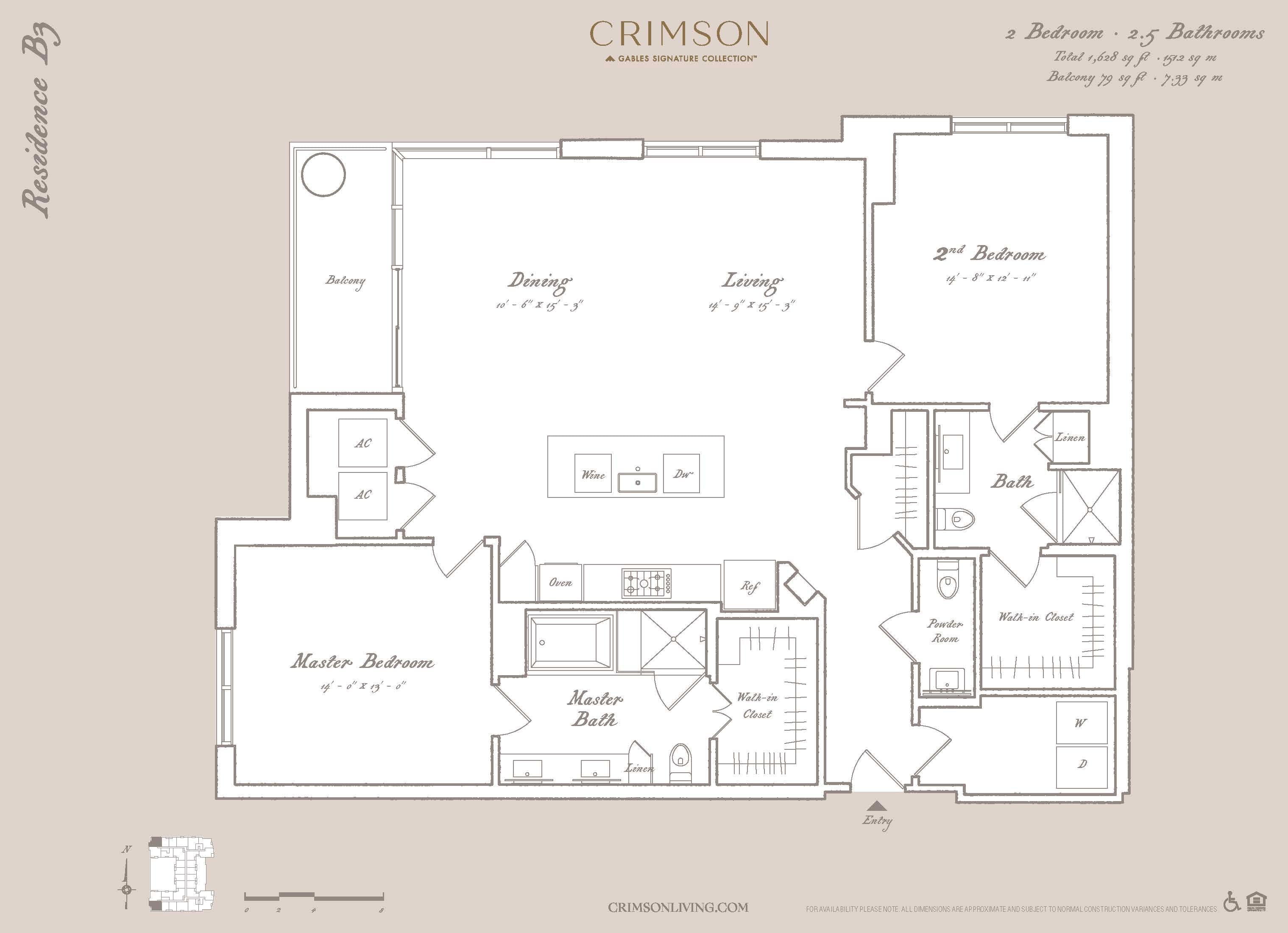 Residence B3 floorplan layout