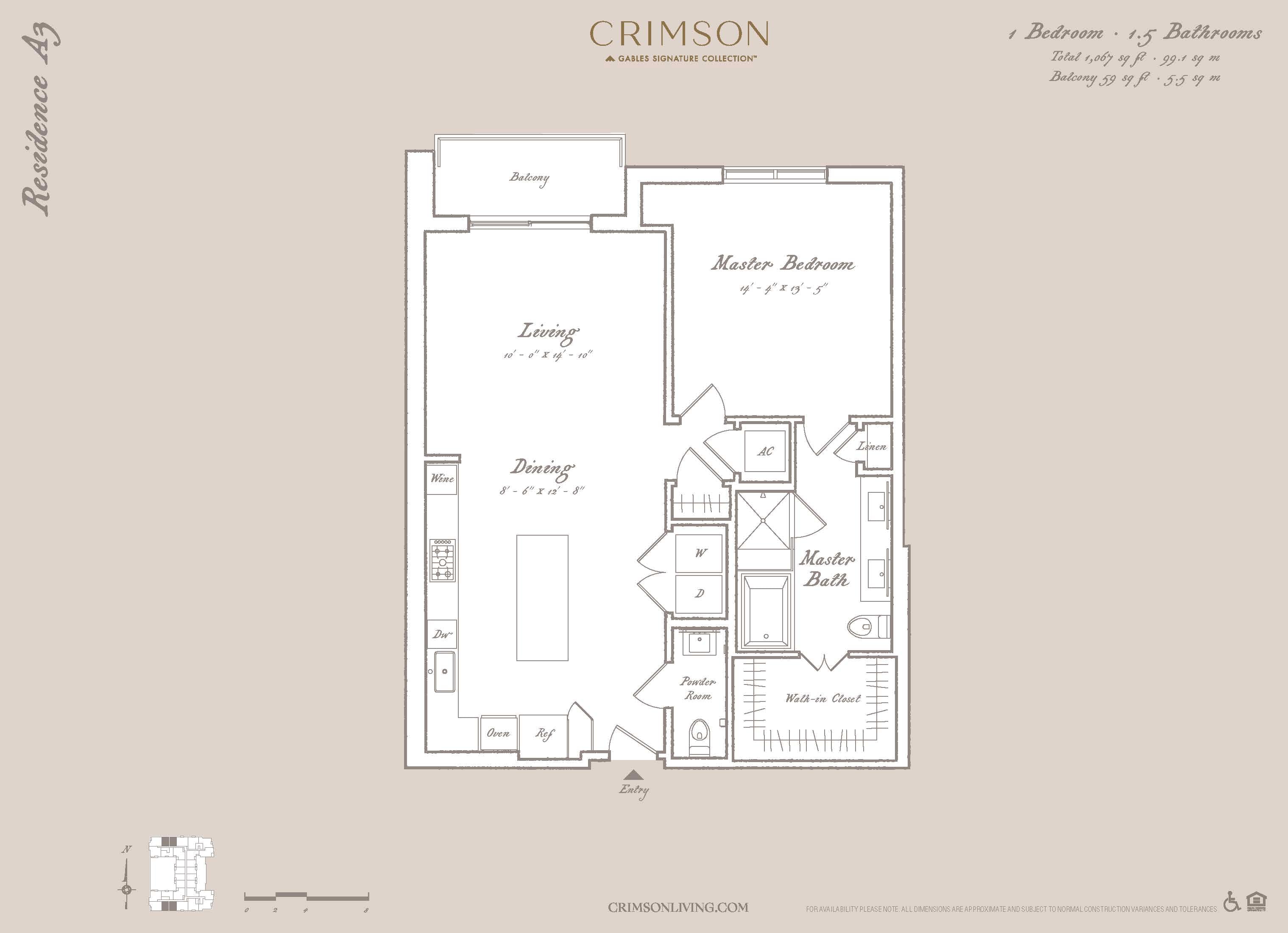 Residence A3 floorplan layout